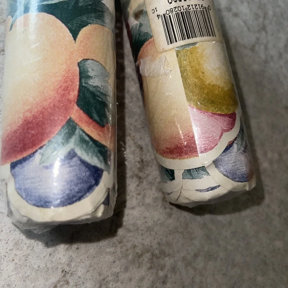 Vintage Fruit Border x2 Wallcoverings Wallpaper Apple Pear raspberries flowers +